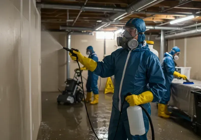 Basement Sanitization and Antimicrobial Treatment process in Dierks, AR