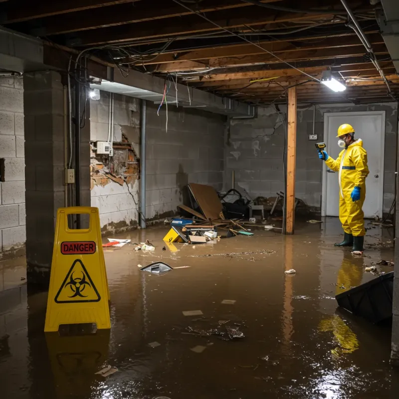 Flooded Basement Electrical Hazard in Dierks, AR Property